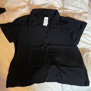 Banana Republic Black Button-up Shirt
